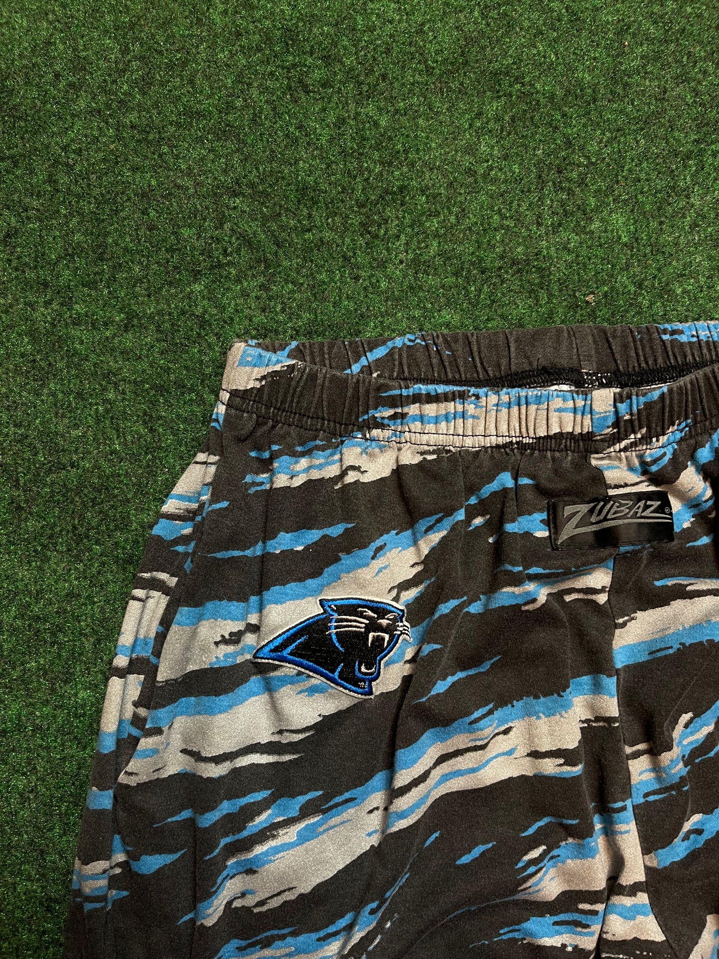 90’s Carolina Panthers Vintage Zubaz Printed NFL Pants (XL)