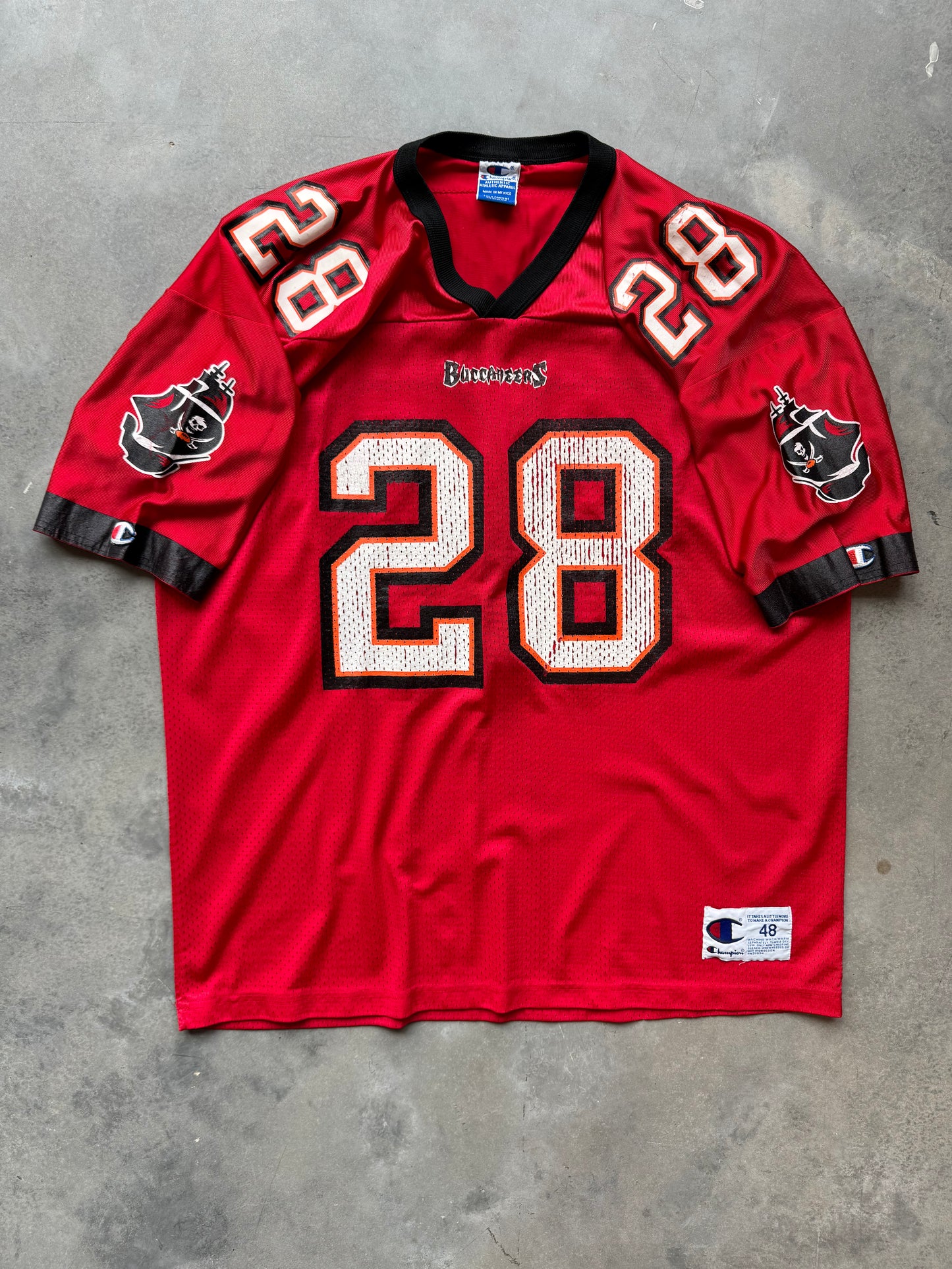 90’s Tampa Bay Buccaneers Warrick Dunn Vintage Champion NFL Jersey (48/XL)