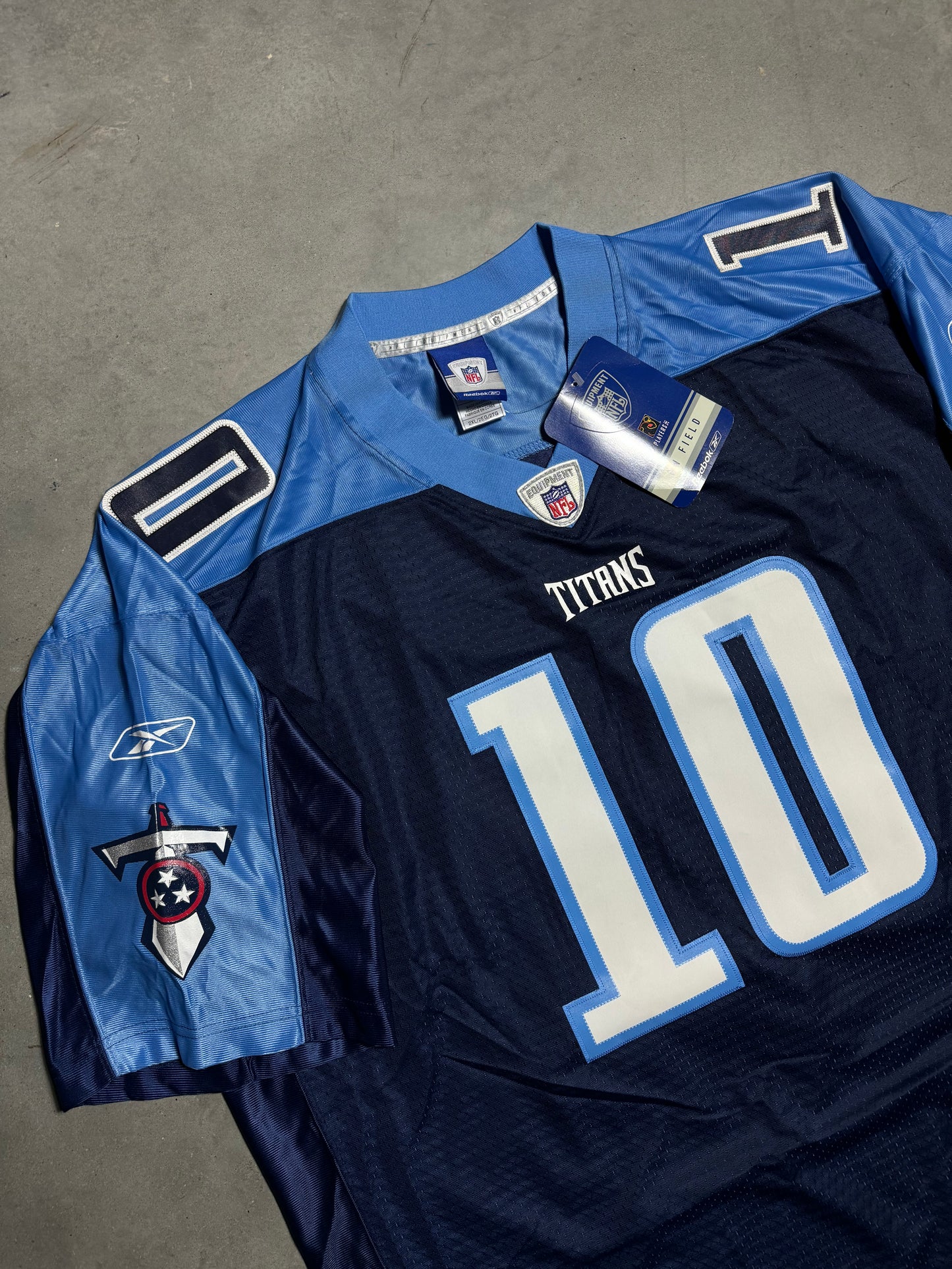 00’s Tennessee Titans Vince Young Vintage Navy Reebok Swingman Stitched NFL Jersey - Deadstock (XXL)