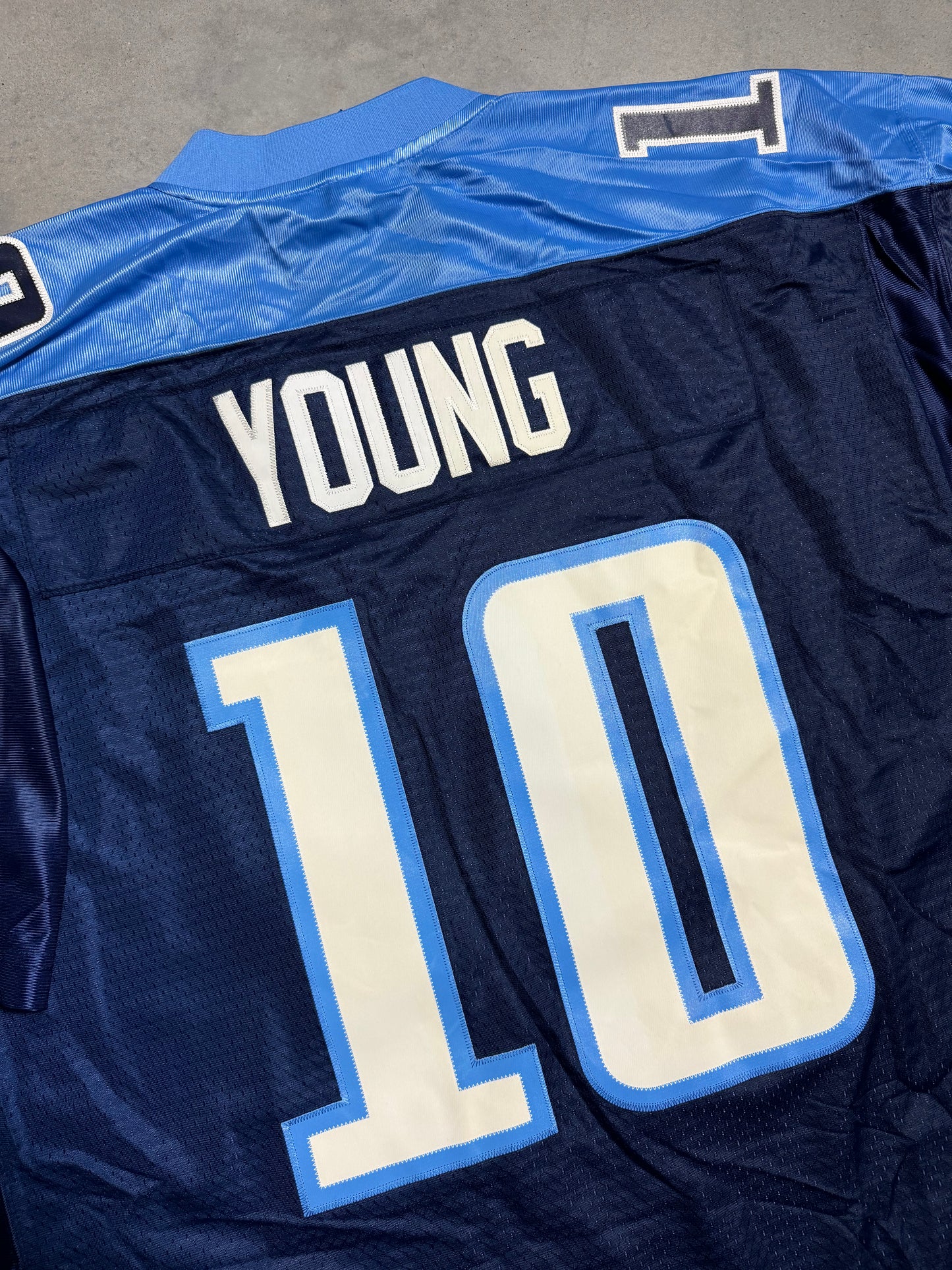 00’s Tennessee Titans Vince Young Vintage Navy Reebok Swingman Stitched NFL Jersey - Deadstock (XXL)