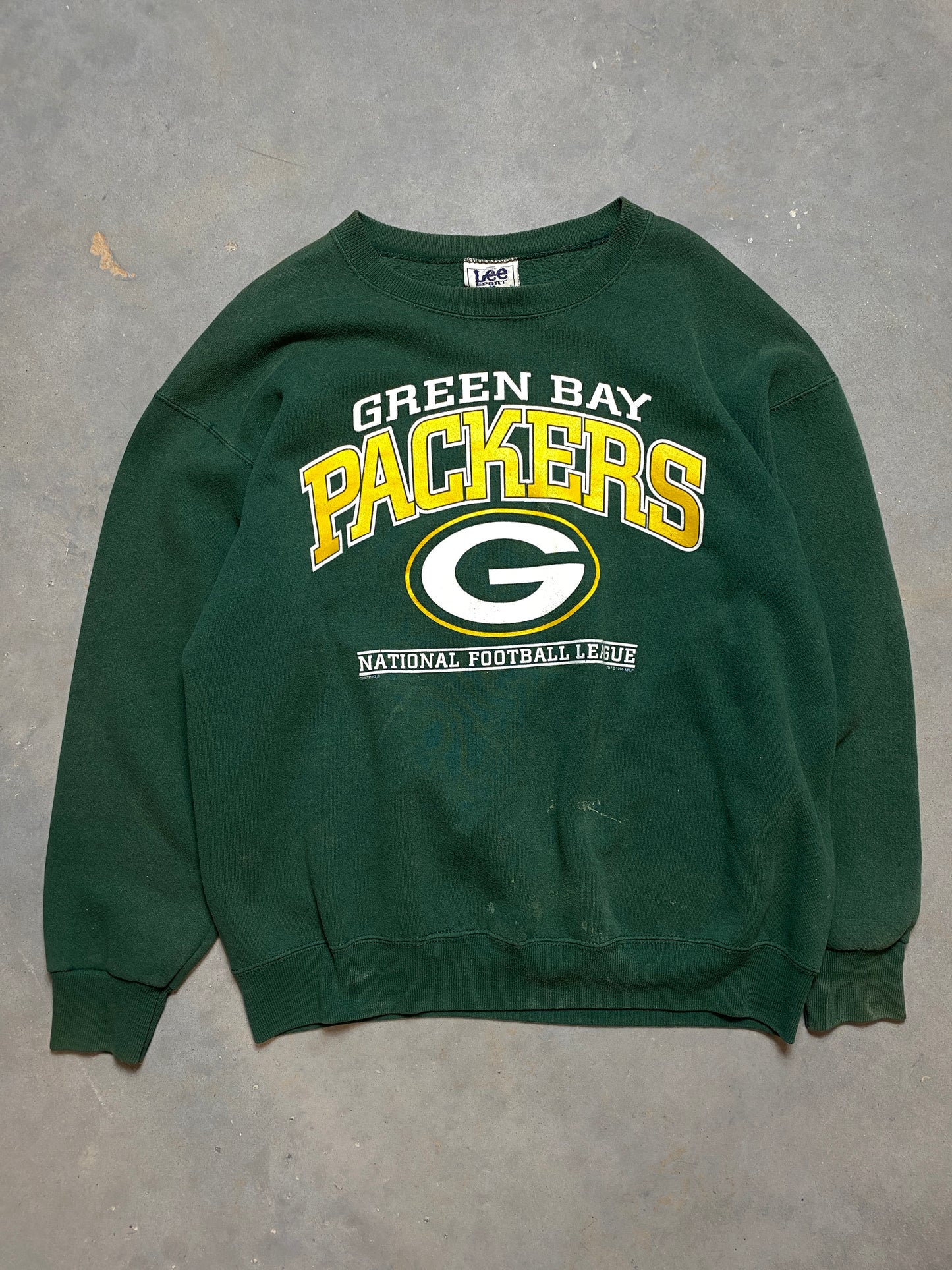 90’s Green Bay Packers Vintage Nutmeg Mills NFL Crewneck (XL)