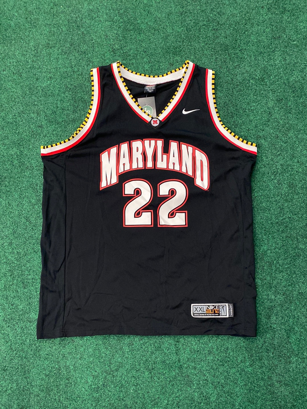 00s Black Maryland Terrapins Basketball Vintage Jersey (2XL)