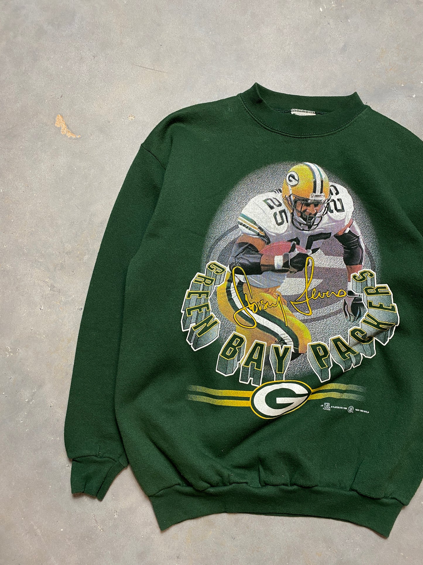 1999 Green Bay Packers Dorsey Levens Vintage NFL Crewneck (Medium)