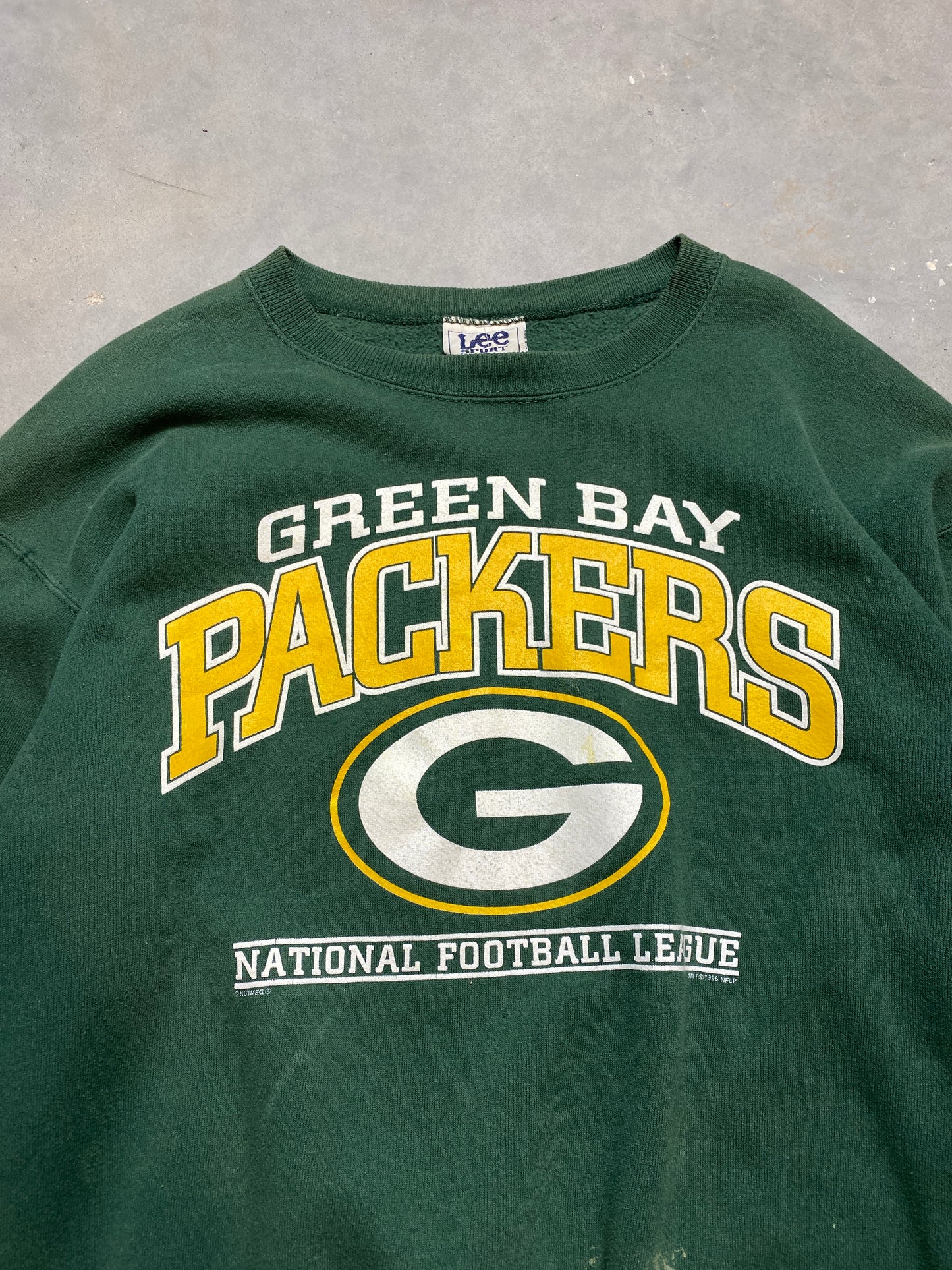 90’s Green Bay Packers Vintage Nutmeg Mills NFL Crewneck (XL)