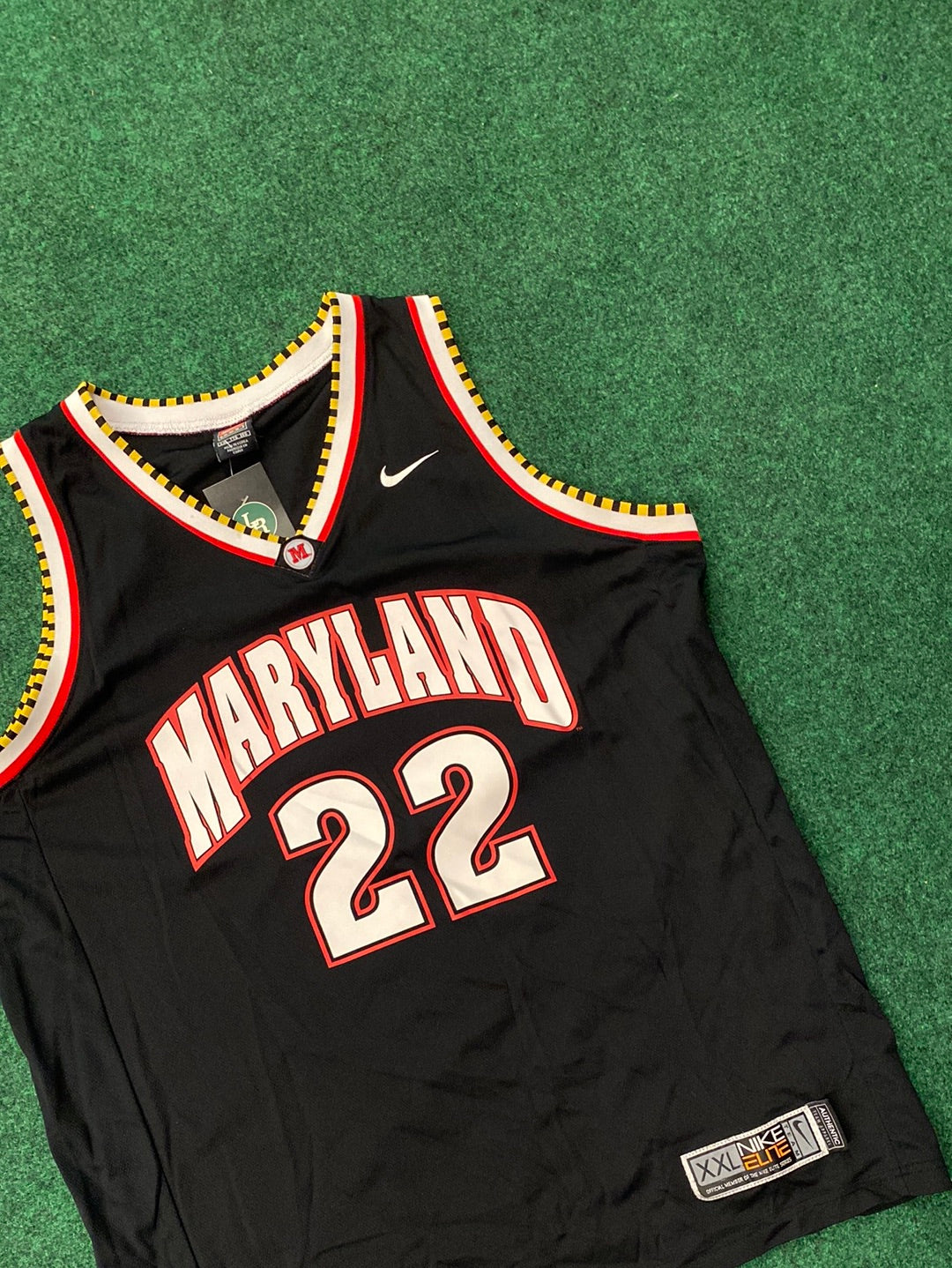 00s Black Maryland Terrapins Basketball Vintage Jersey (2XL)