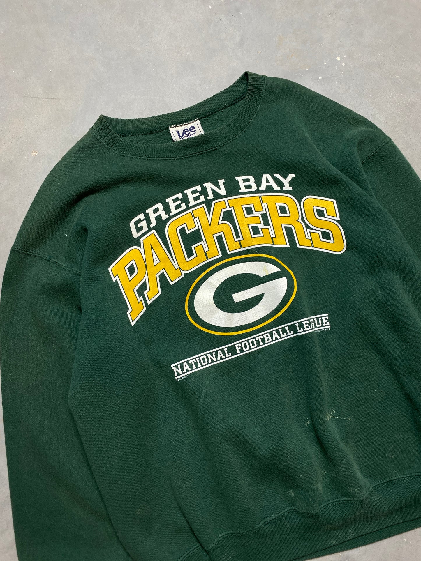 90’s Green Bay Packers Vintage Nutmeg Mills NFL Crewneck (XL)