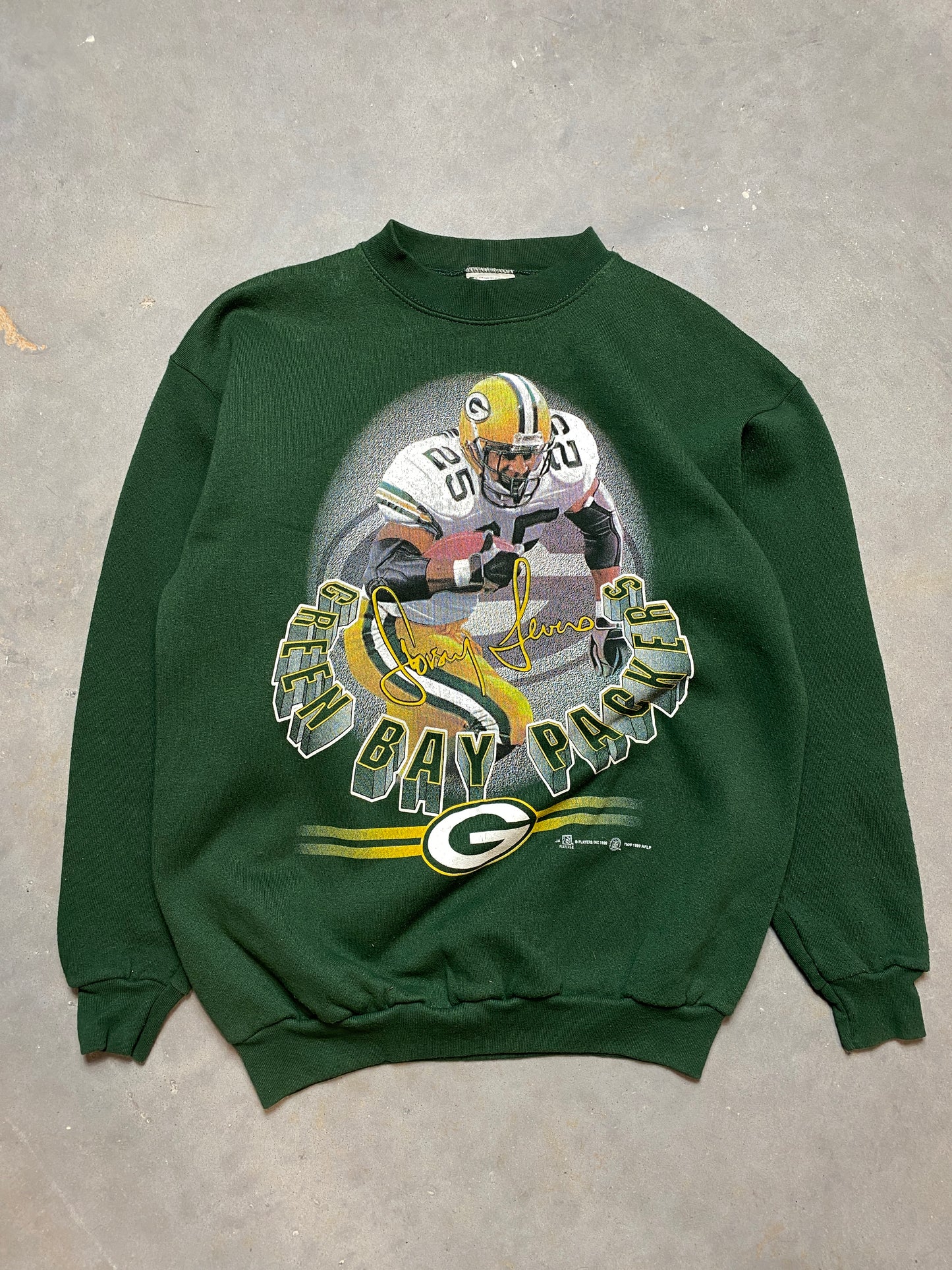 1999 Green Bay Packers Dorsey Levens Vintage NFL Crewneck (Medium)