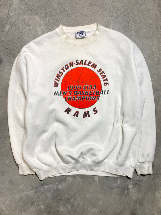 1999 Winston-Salem State Rams CIAA Champions Vintage HBCU Crewneck (XL)