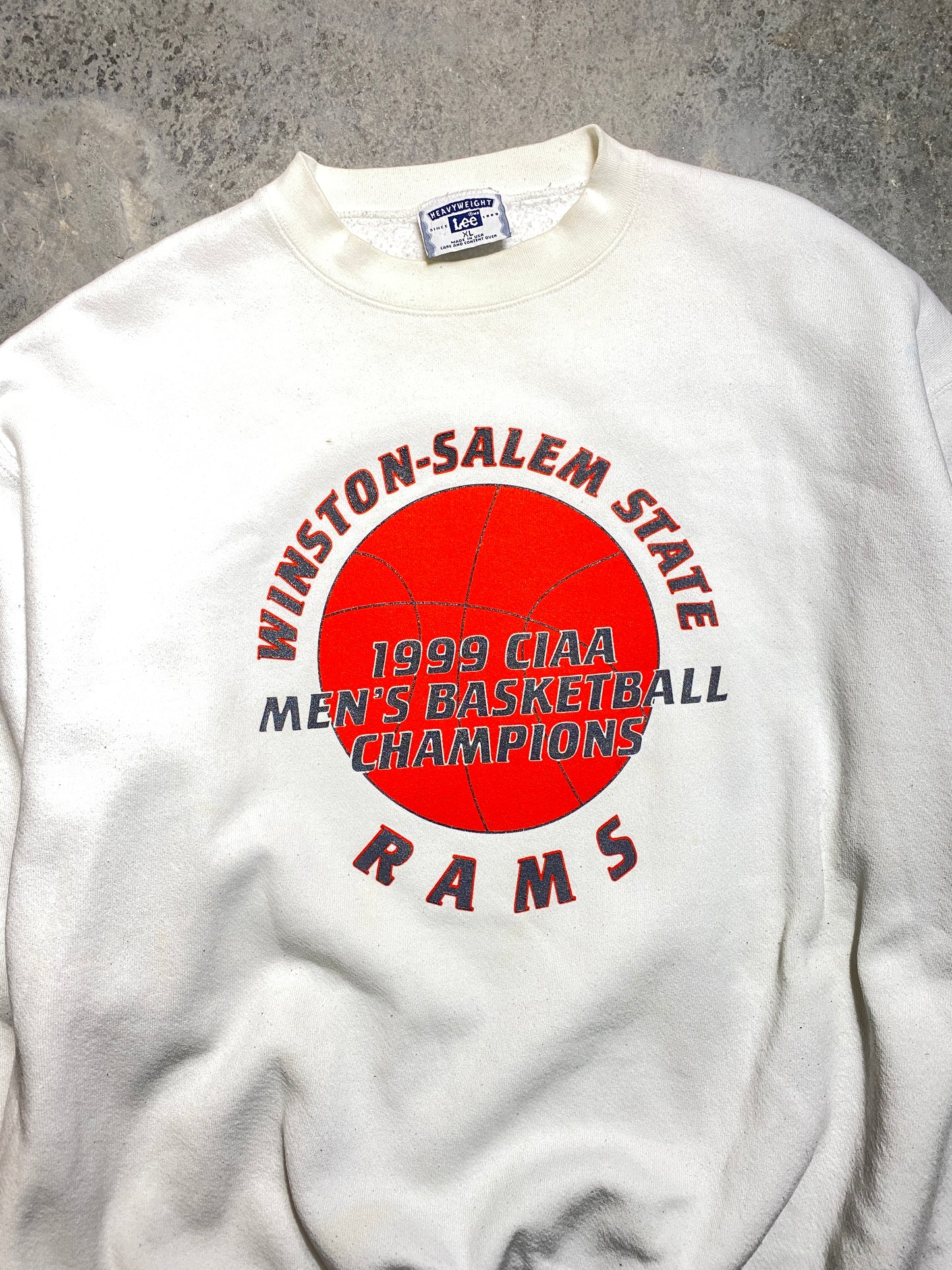 1999 Winston-Salem State Rams CIAA Champions Vintage HBCU Crewneck (XL)